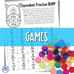 use games as tips for teaching equivalent fractions