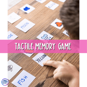 tactile learner idea with word cards