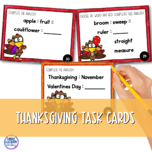 download a free set of thanksgiving themed task cards