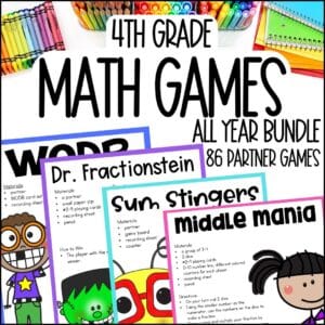 4th grade math games dice and cards