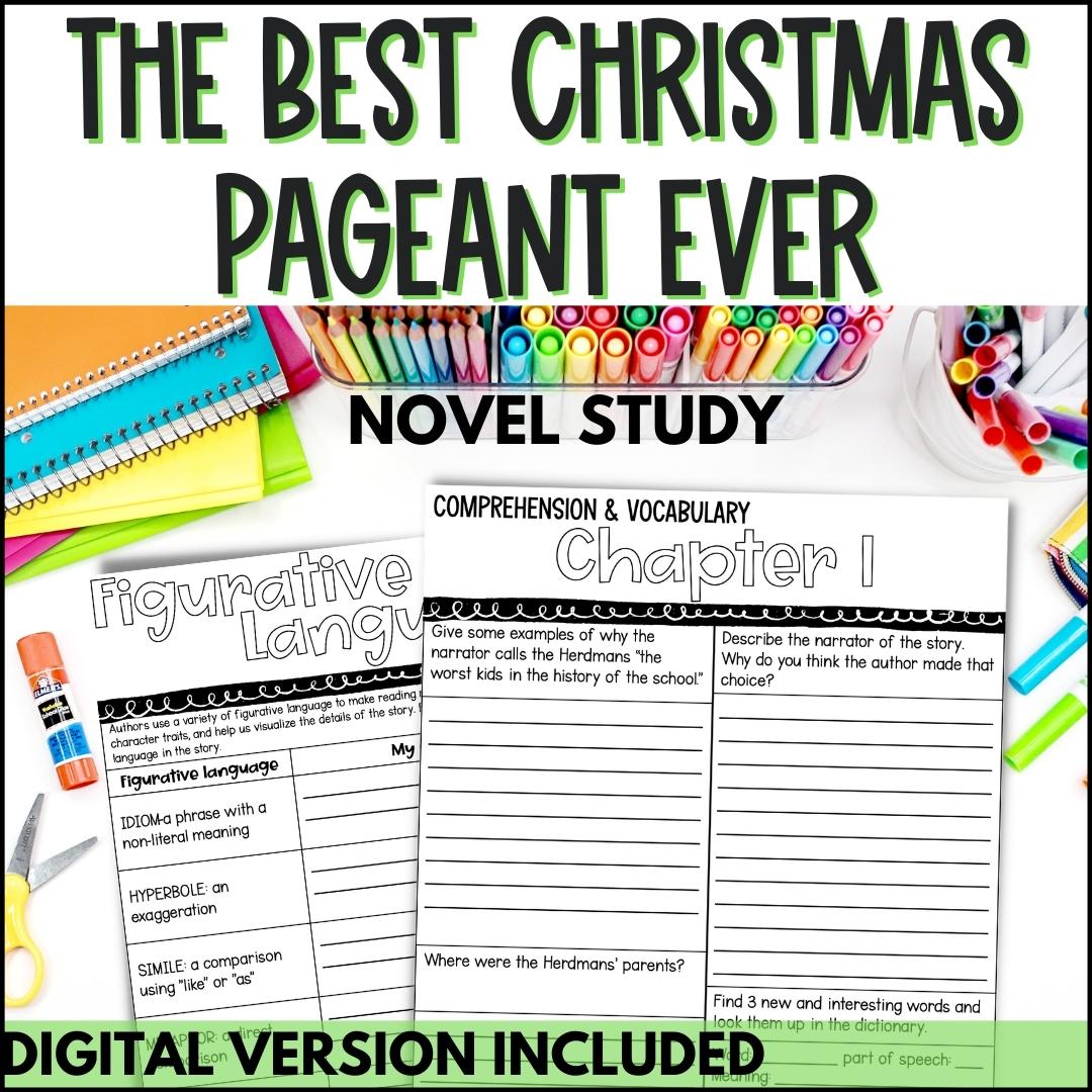 The Best Christmas Pageant Ever Novel Study - Print & Digital - Curious ...