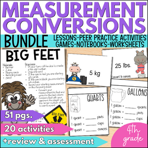 converting units of measurement for 4th grade math