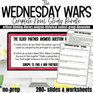 The Wednesday Wars novel study