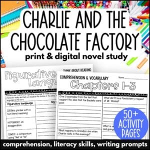 charlie and the chocolate factory novel study
