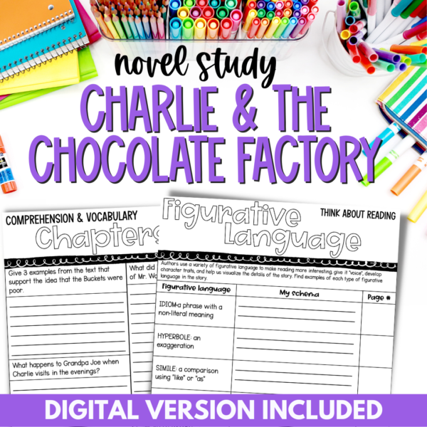 charlie and the chocolate factory novel study