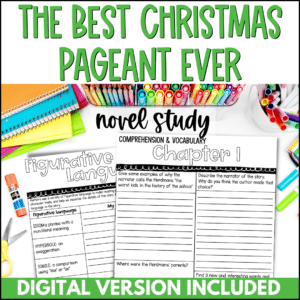the best christmas pageant novel study