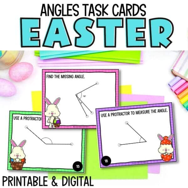 easter angles task cards for spring