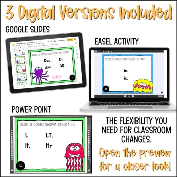 end of year abbreviations task cards summer activities