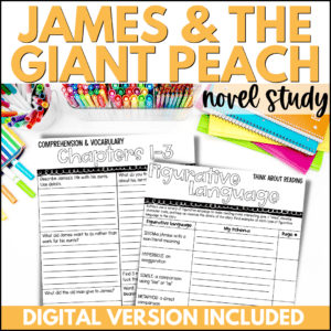 james and the giant peach novel study