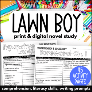 lawn boy novel study book club