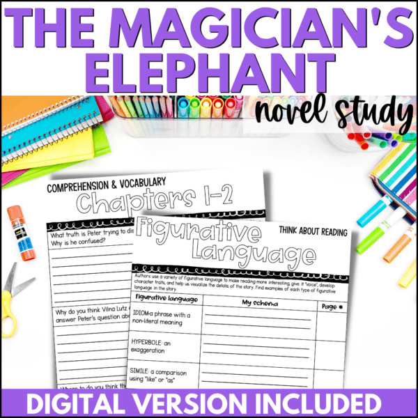 the magician's elephant novel study