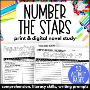 number the stars novel study