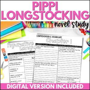 pippi longstocking novel study