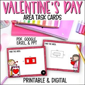 Valentine's Day Area Task Cards