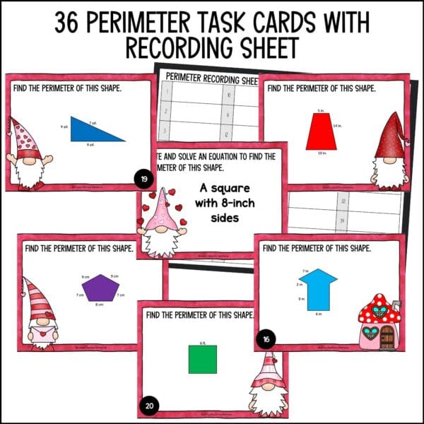 valentine's day perimeter task cards