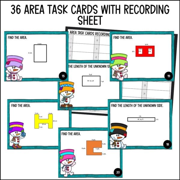 Winter Area Task Cards