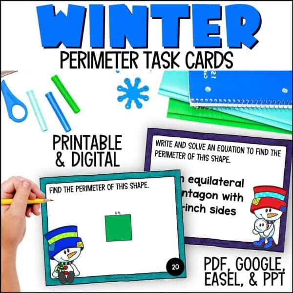 Winter Perimeter Task Cards