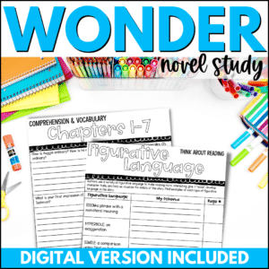 wonder novel study