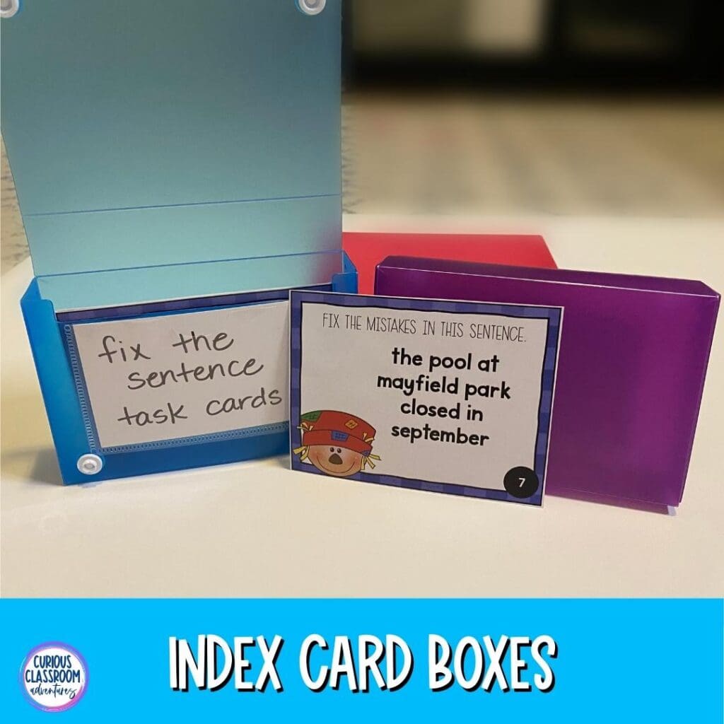 5 Ideas for Keeping Your Task Cards Organized - Curious Classroom ...
