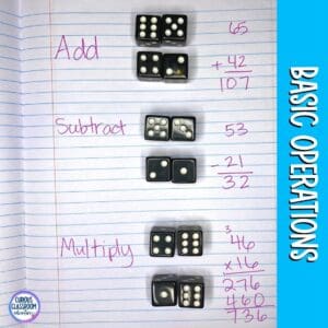 playing with math dice