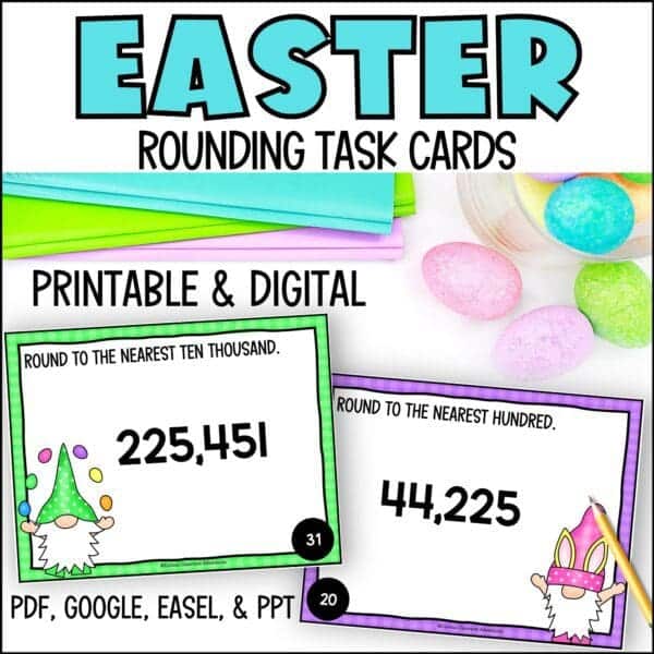 Easter rounding task cards