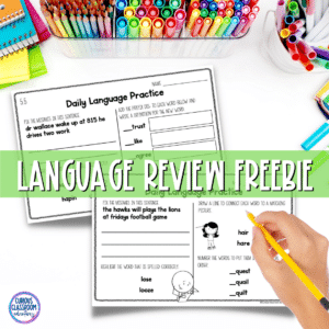 daily language review routines for upper elementary