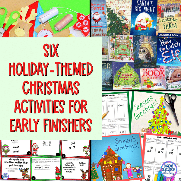 6 Fun Holiday Themed Christmas Activities for Early Finishers - Curious ...