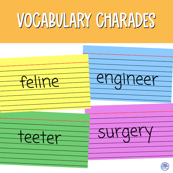 vocabulary practice for upper elementary