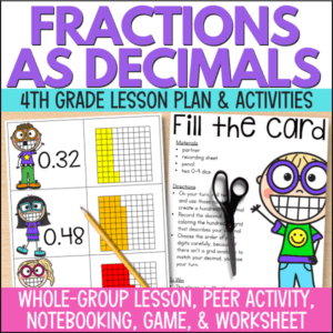 fractions as decimals teaching ideas