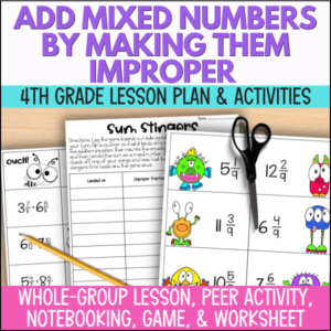 how to teach adding mixed numbers