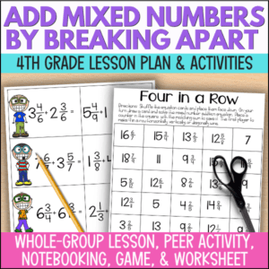 how to teach adding mixed numbers