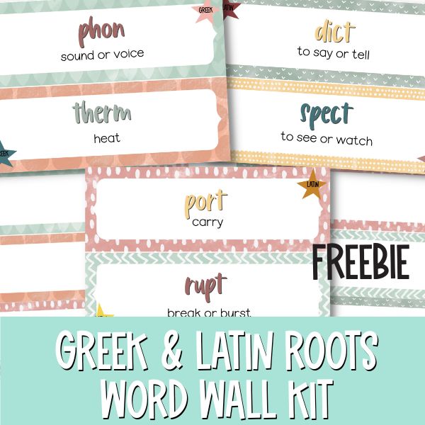 greek and latin roots vocabulary building