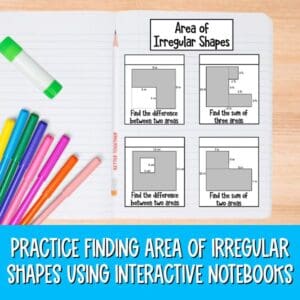 how to teach area of irregular shapes