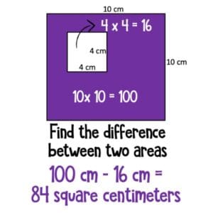 how to teach area of irregular shapes