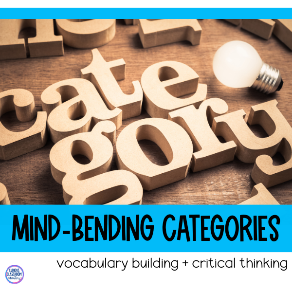 category activities for middle grades