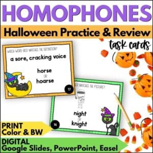 homophone activities for big kids