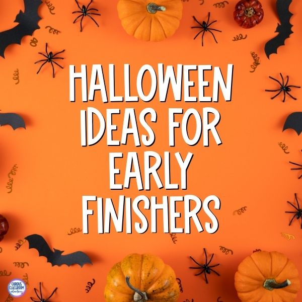 halloween early finishers ideas