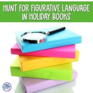 Christmas figurative language upper elementary book hunt