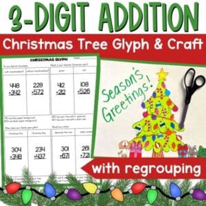 christmas math craft activities tree