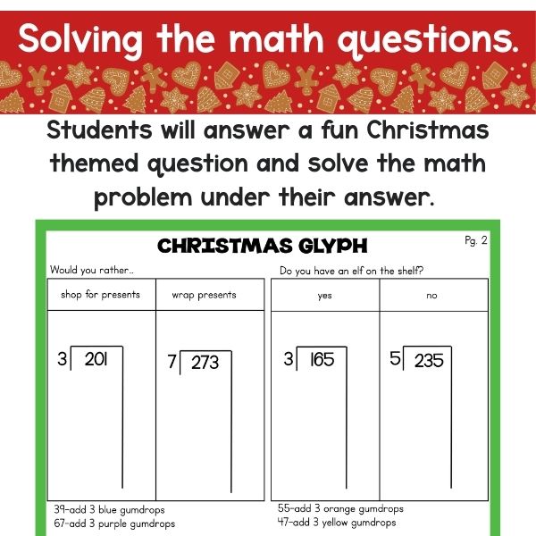 christmas math craft activities