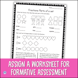 fractions of a set 3rd grade worksheet