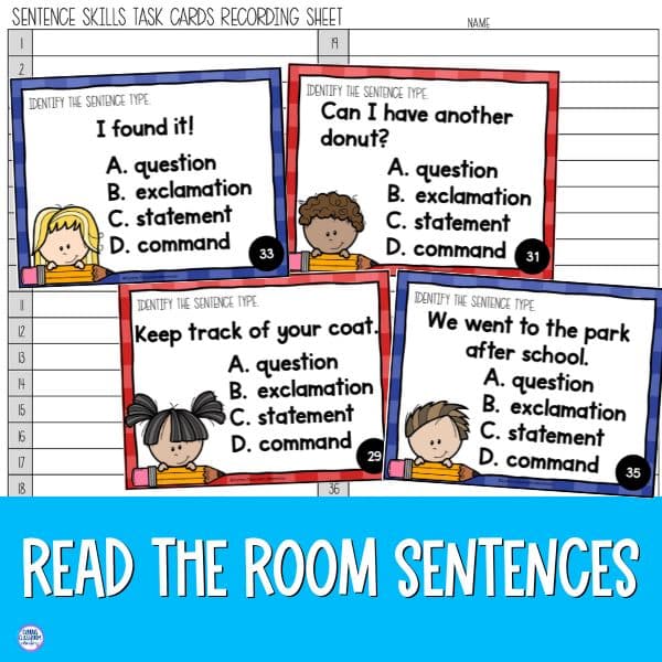 4 types of sentences read the room