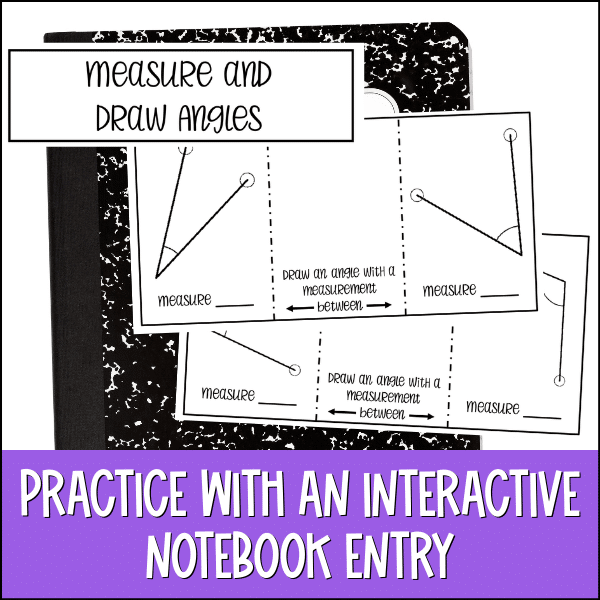 drawing and measuring angles 4th grade lesson