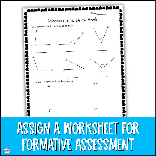 drawing and measuring angles 4th grade lesson