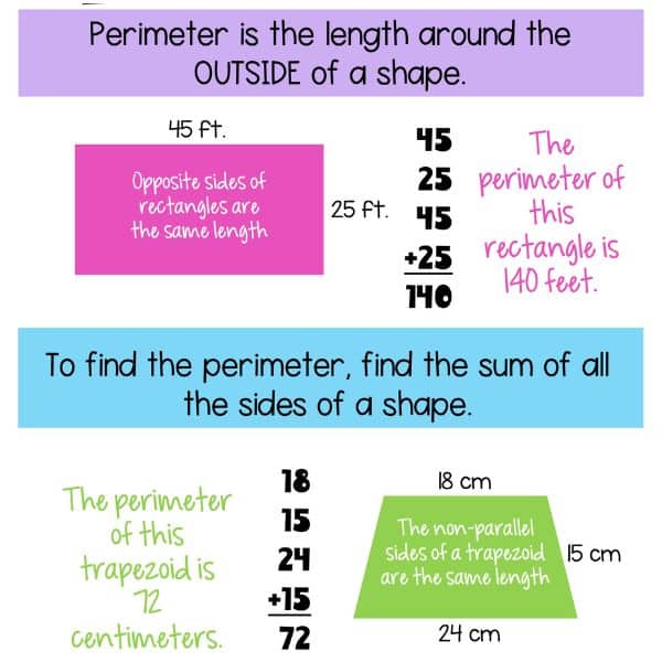 what is perimeter of shapes and how to calculate perimeter