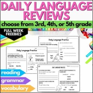 daily language review freebie