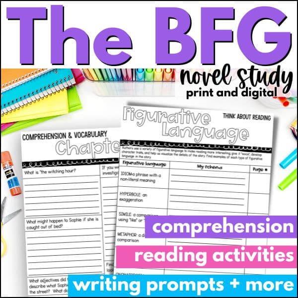 The BFG novel study book companion