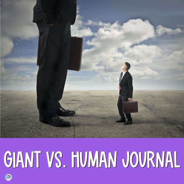 The BFG giant versus human journal writing