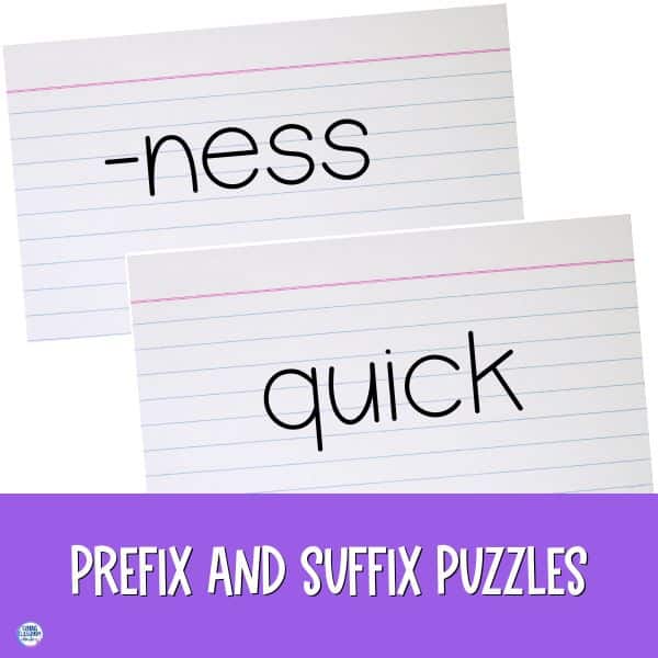 activities for prefixes and suffixes
