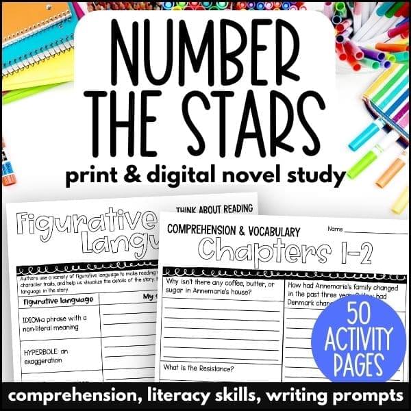 number the stars novel study